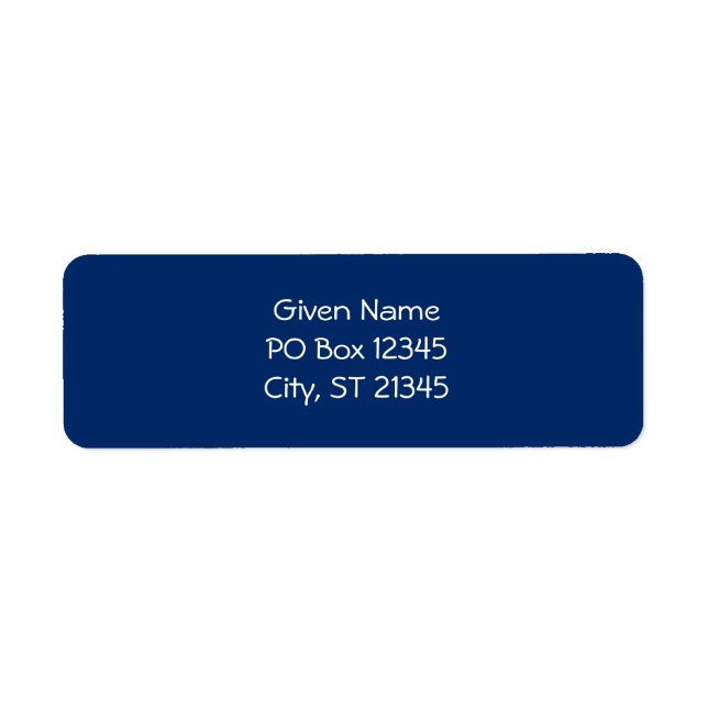 Etiqueta Branco e Azul (Frente)