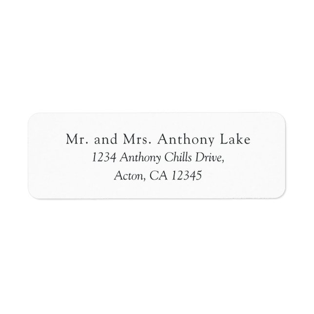 Etiqueta Branco simples (Frente)