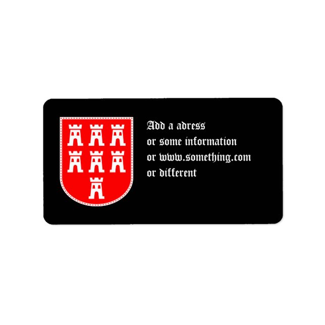 Etiqueta Brasão dos Saxões Transilvanos (Frente)