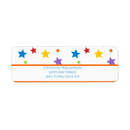 Etiqueta Bright star Return Address Label
