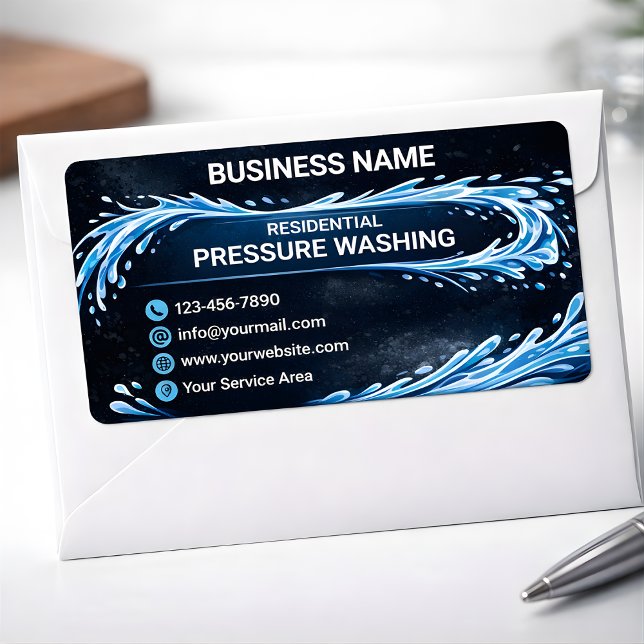 Etiqueta Bright Water Guardian Residential Pressure Washing (Criador carregado)