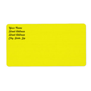 Etiqueta Bright Yellow Shipping Label