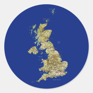 Etiqueta BRITÂNICA do mapa