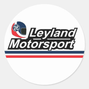 Etiqueta britânica do Motorsport de Leyland