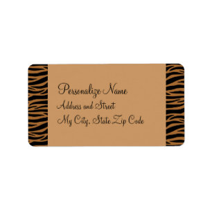 Etiqueta Brown Zebra Labels