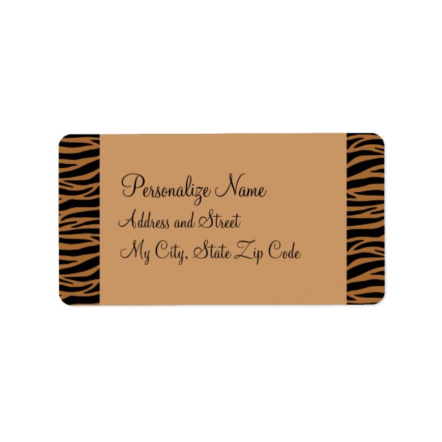 Etiqueta Brown Zebra Labels (Frente)