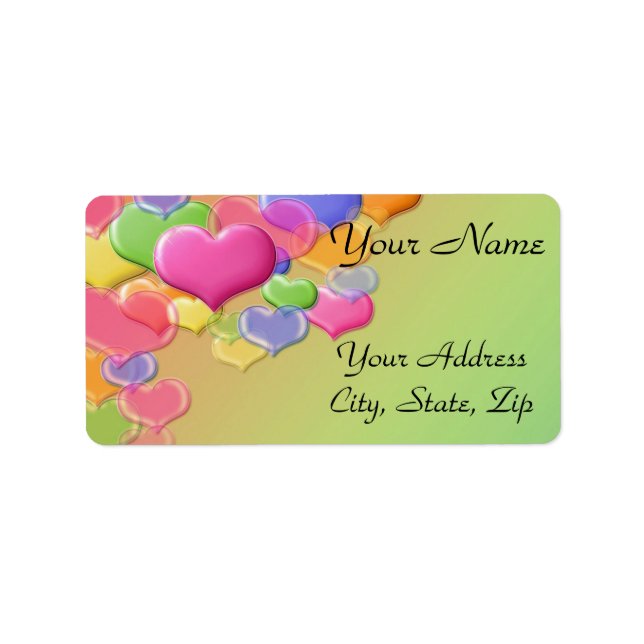 Etiqueta Bubble Love (Frente)