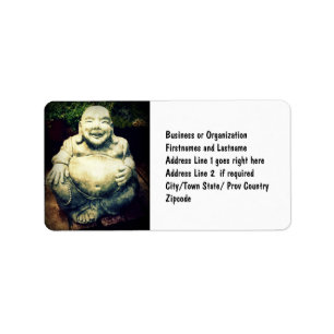 Etiqueta Buddha de riso