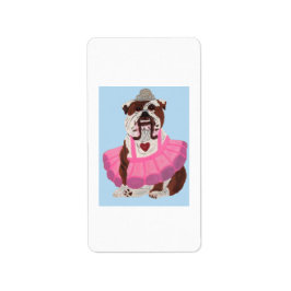 Etiqueta Bulldog Ballerina