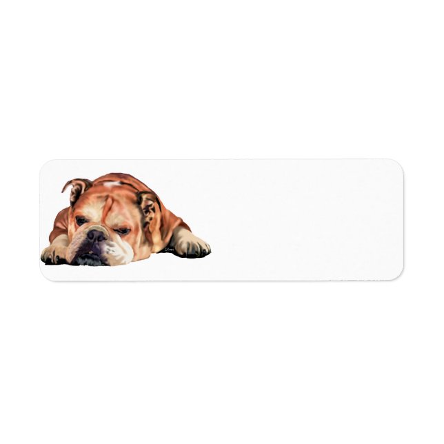 Etiqueta Bulldog Inglês (Frente)