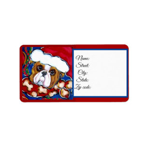 ETIQUETA BULLDOGUE DO PAPAI NOEL