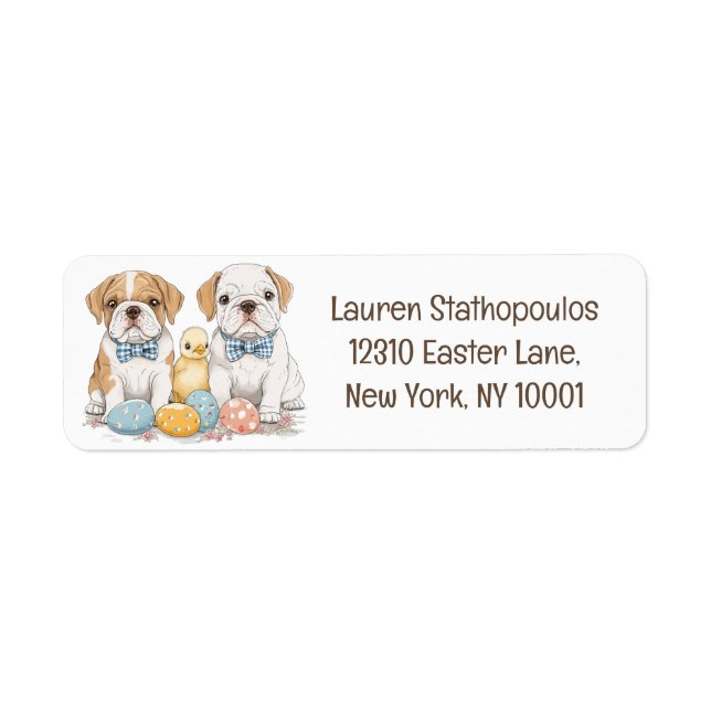 Etiqueta Bullets Ingleses da páscoa (Frente)