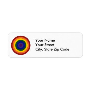 Etiqueta Bullseye do arco-íris