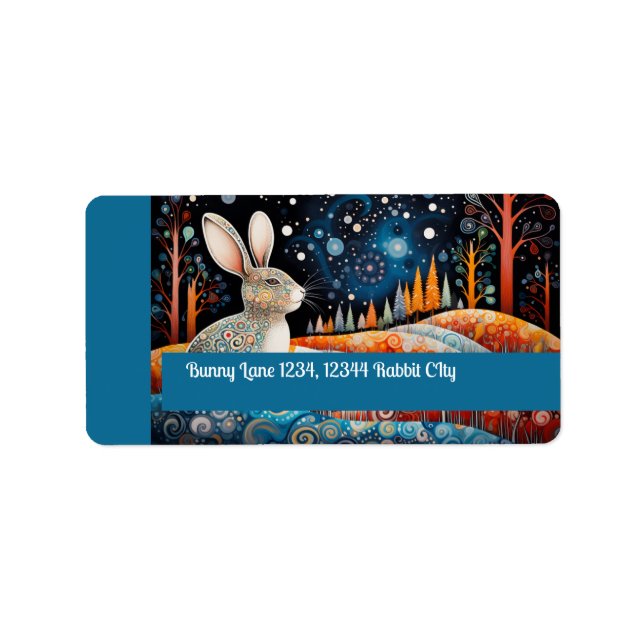 Etiqueta Bunny Desejo-Te Feliz Natal! (Frente)