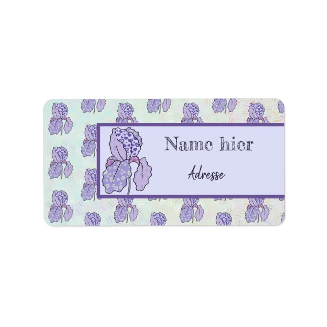 Etiqueta bunte Iris Adressaufkleber (Frente)
