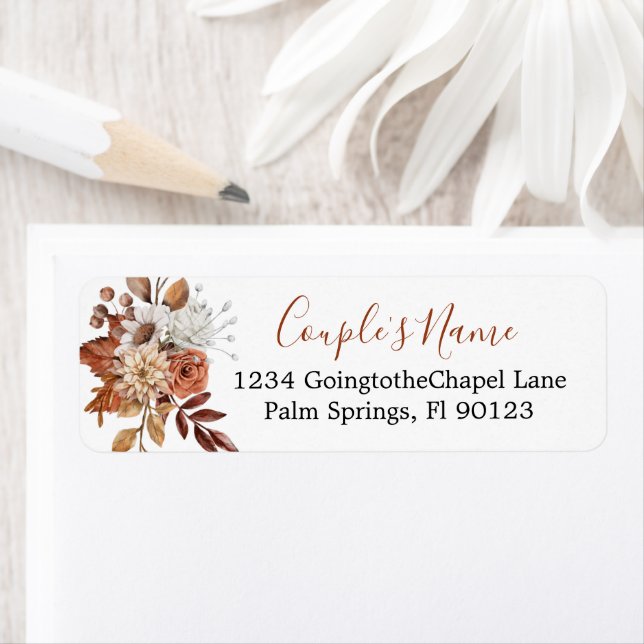 Etiqueta Buquê Floral de Queda (Insitu)