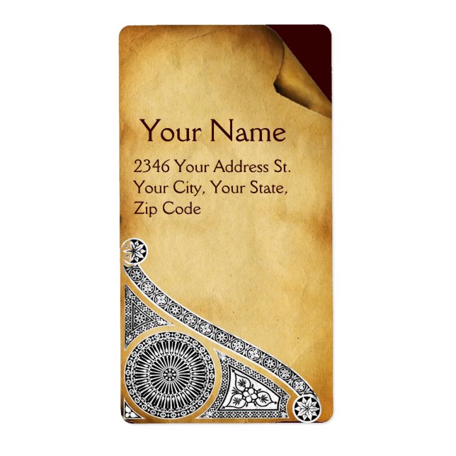 Etiqueta BURAÇO castanho RENAISSANCE (Frente)