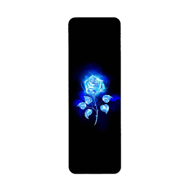 Etiqueta Burning Blue Rose (Frente)