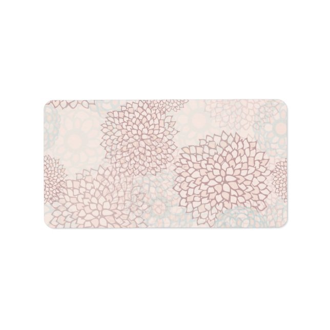 Etiqueta Burst de lavanda e Flor Branco (Frente)