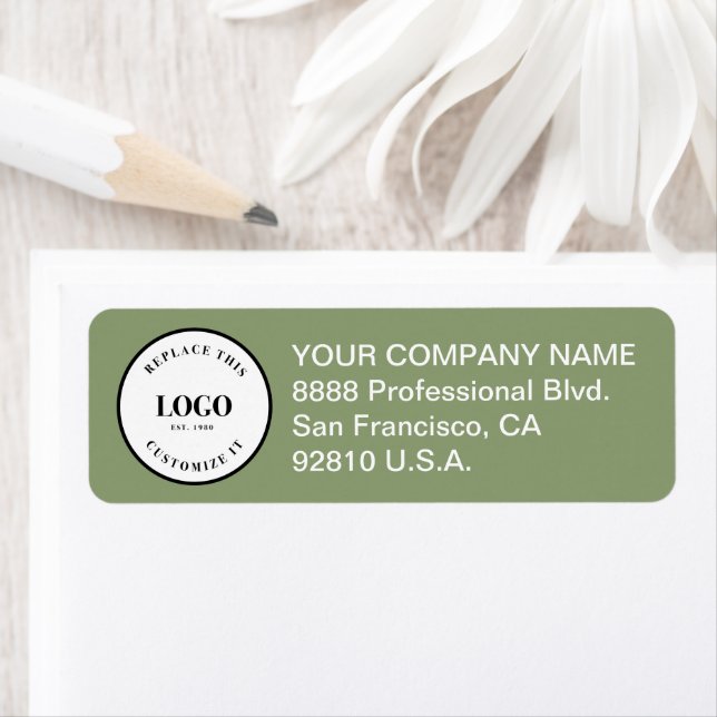 Etiqueta Business logo Custom Corporate Green  (Insitu)