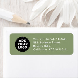 Etiqueta Business logo Custom Corporate Return address
