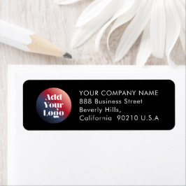 Etiqueta Business logo Custom Corporate Return address