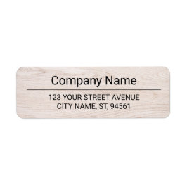 Etiqueta Business Logo Custom Return Address Label