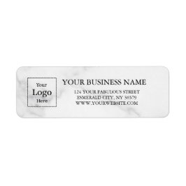 Etiqueta Business Logo Custom Return Address Label