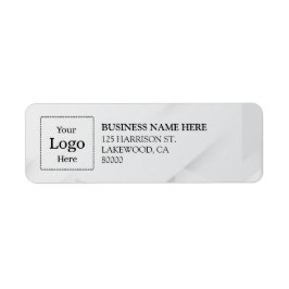 Etiqueta Business Logo Custom Return Address Label