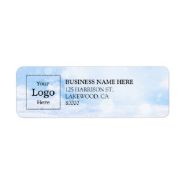 Etiqueta Business Logo Custom Return Address Label
