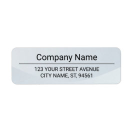 Etiqueta Business Logo Custom Return Address Label