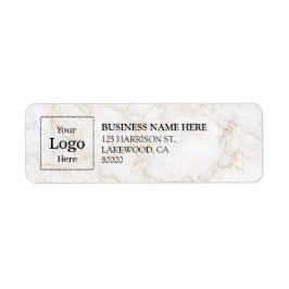 Etiqueta Business Logo Custom Return Address Label