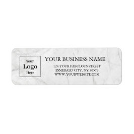Etiqueta Business Logo Custom Return Address Label