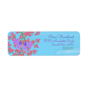 Etiqueta Butfly Garden 3D Whimsey