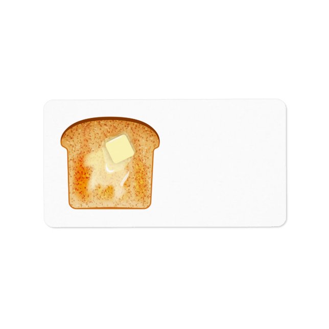 Etiqueta Butter on toast (Frente)