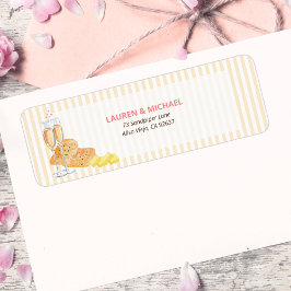 Etiqueta Butter Together Bridal Shower Return Address 