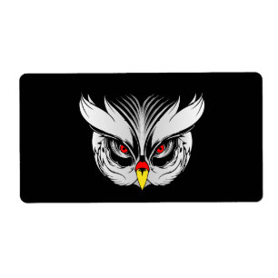 Etiqueta Cabeça de coruja