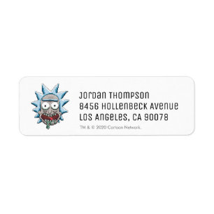 Etiqueta Cabeça de Rick Pixelversa