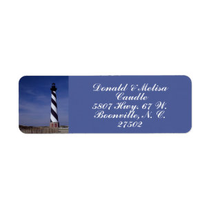 ETIQUETA CABO HATTERAS LUGHTHOUTH