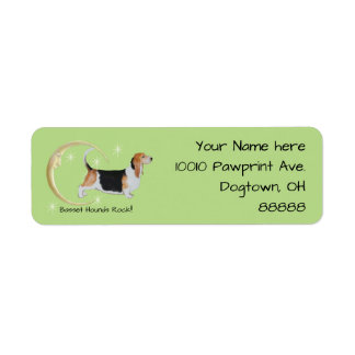 Etiqueta Caça-Basset, Lua e Estrelas