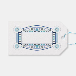 Etiqueta cadeau rétro, de style Art Déco