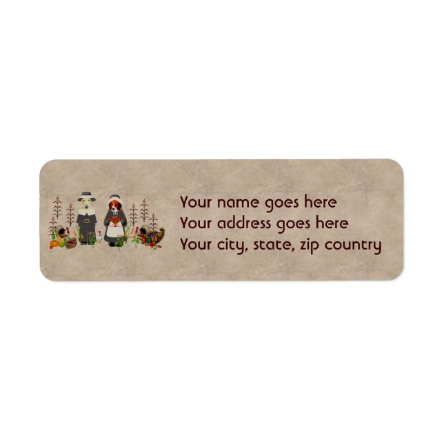 Etiqueta Cães de Ação de Graças (Frente)