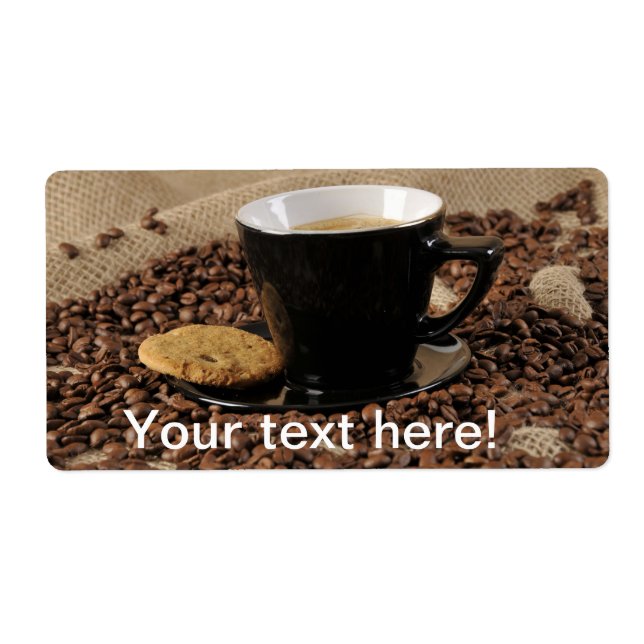 Etiqueta Café e biscoito (Frente)