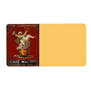 Etiqueta Cafe Martin Genie