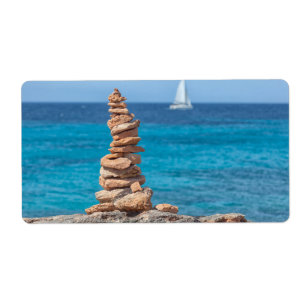 Etiqueta Cairn no mar Mediterrâneo