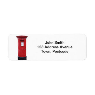Etiqueta Caixa de Posto Red British