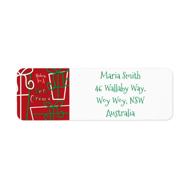 Etiqueta Caixa de presentes engraçada (Frente)