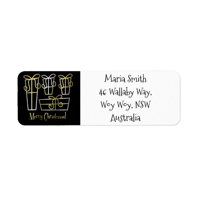 Etiqueta Caixa de presentes engraçada (Frente)