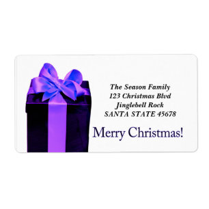 Etiqueta Caixa de presentes Merry Christmas address label