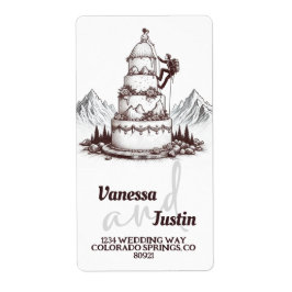Etiqueta Cake Climbers Wedding